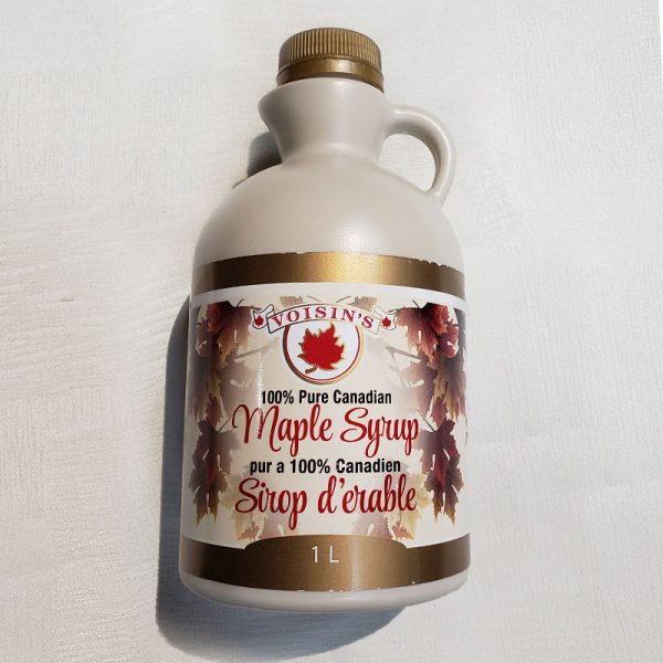 amber maple syrup 1L plastic jug