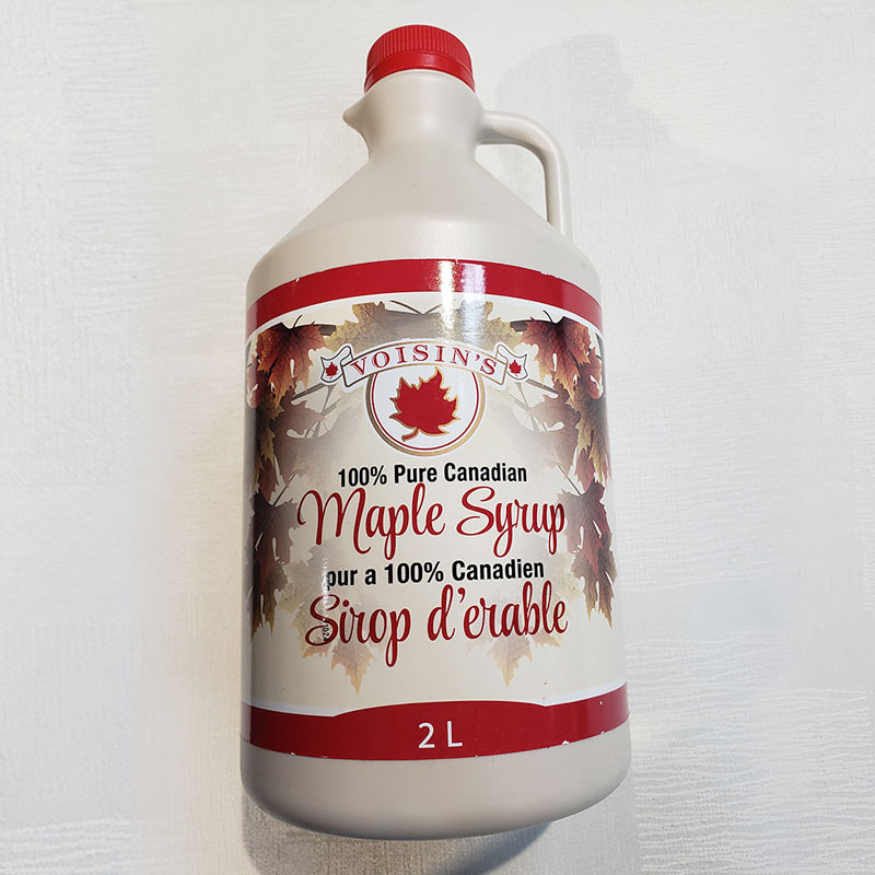 dark maple syrup 2L plastic jug